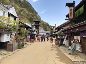 旧東海道美原通りの風情：旧東海道に浸る街並み